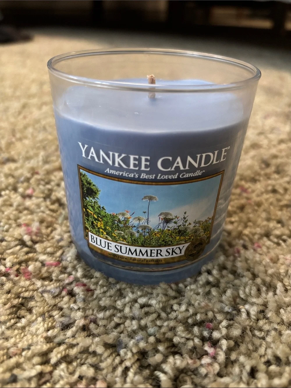 Yankee Candle Blue Summer Sky 7 oz. Scented Jar Candle